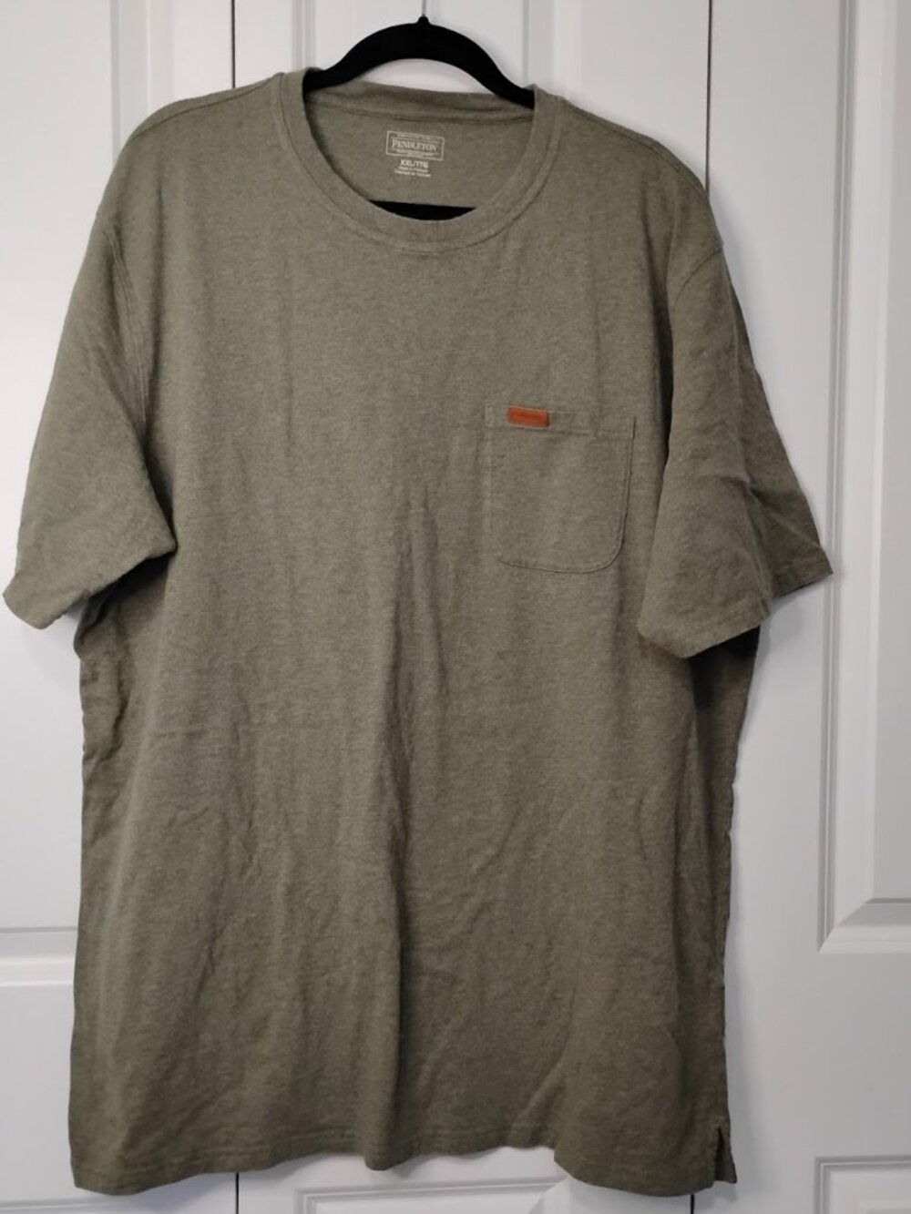 Pendleton Men's Olive Green Deschutes Short Sleeve Pocket T-Shirt Size XXL